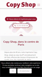 Mobile Screenshot of copyshop-paris.com